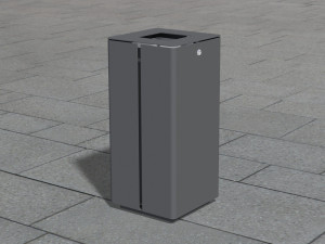 Нержавеющая сталь открытый мусорный бак