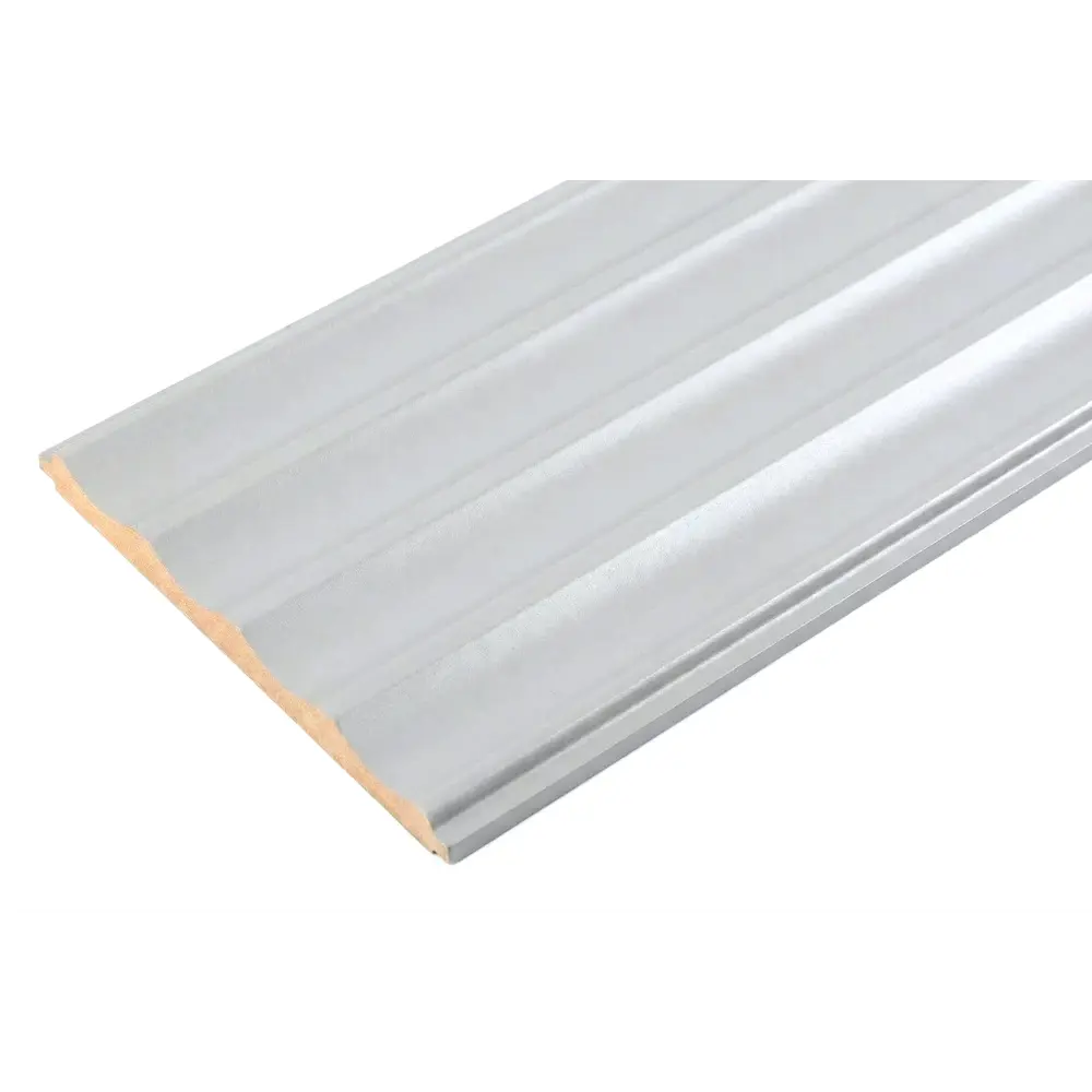 Реечная панель Волна прямоугольник МДФ цвет серый 2700x122x12 мм 4 шт Santreyd STLM-2168624