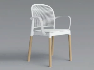 GABER Стул из технополимера с подлокотниками Panama