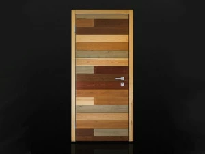 Ercole Бронированная распашная дверь с деревянной мозаикой