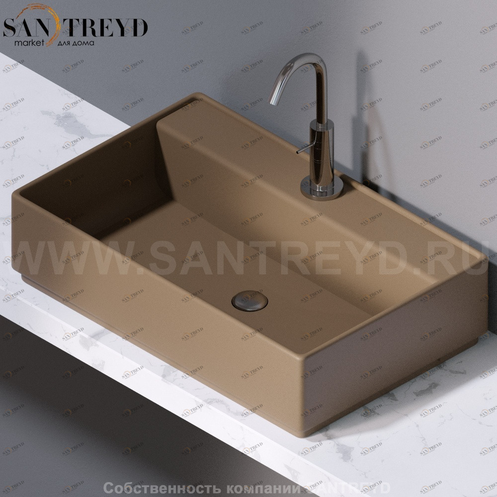 L621132 Накладная раковина на столешницу  прямоугольная A. e T. Italia Fly AeT ITALIA