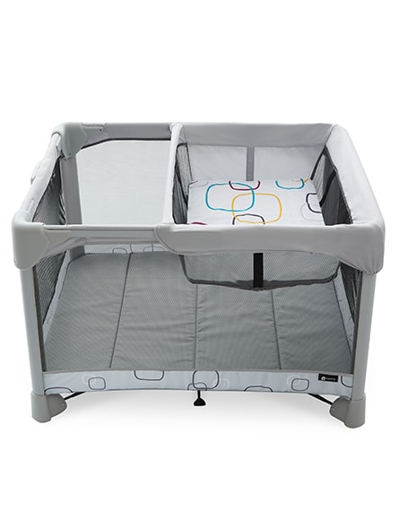 Наматрасник детский для верхнего уровня манежа мульти плюш Breeze 4MOMS  322286 Белый Santreyd  - Вид №3