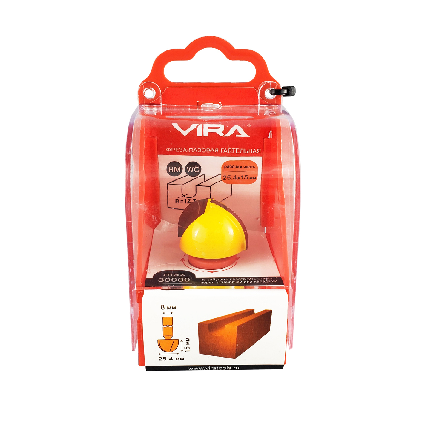 Фреза пазовая галтельная VIRA 25,4×15 мм для точной деревообработки 83338980 STLM-0040529 - Вид №2