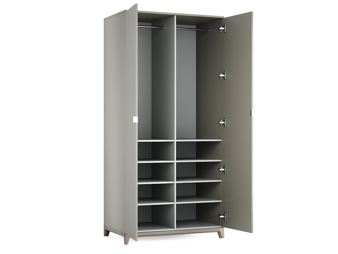 Шкаф распашной двухдверный синий Case №3 THE IDEA  210429 Синий  - Вид №2