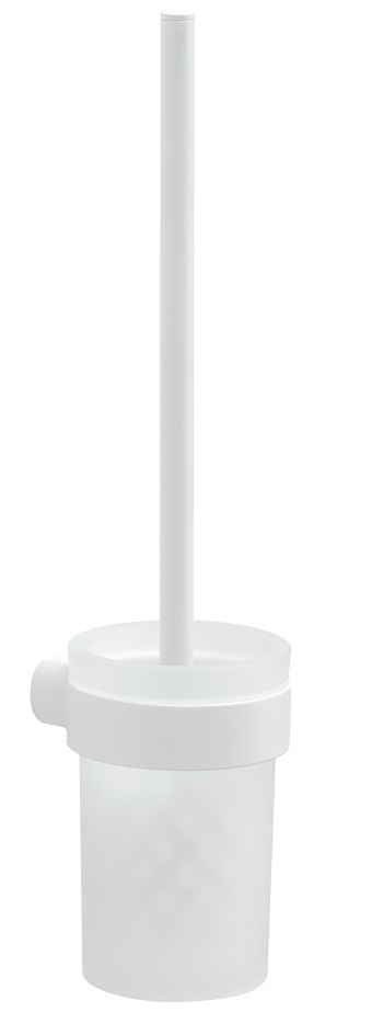 PI33/03(02) Gedy G-Pirenei, настенный стеклянный ерш, цвет белый матовый 