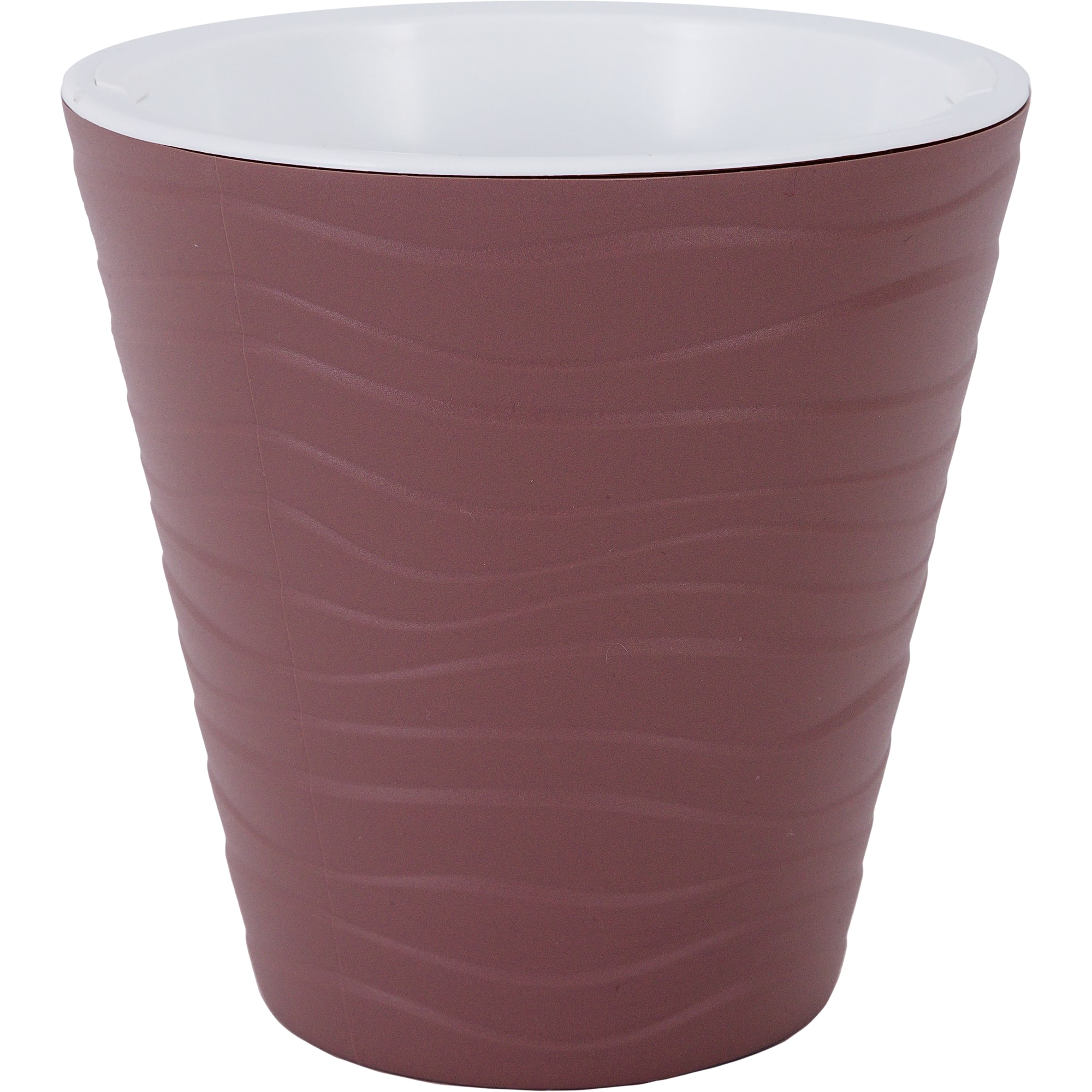 82242208 Кашпо ø12 h30 см v2 л пластик коричневый Валенсия Santreyd