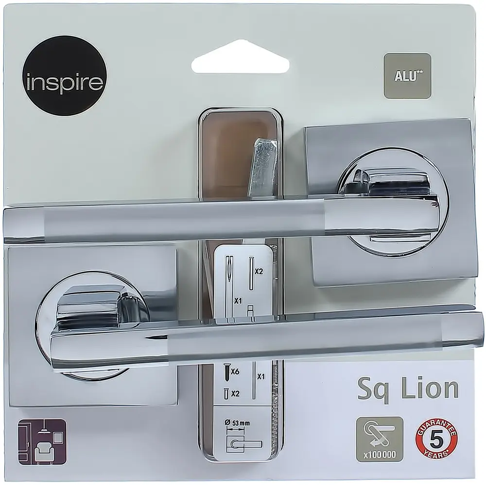 Дверная ручка Inspire, без запирания, комплект, цвет хром 18806774 STLM-2171993  - Вид №3