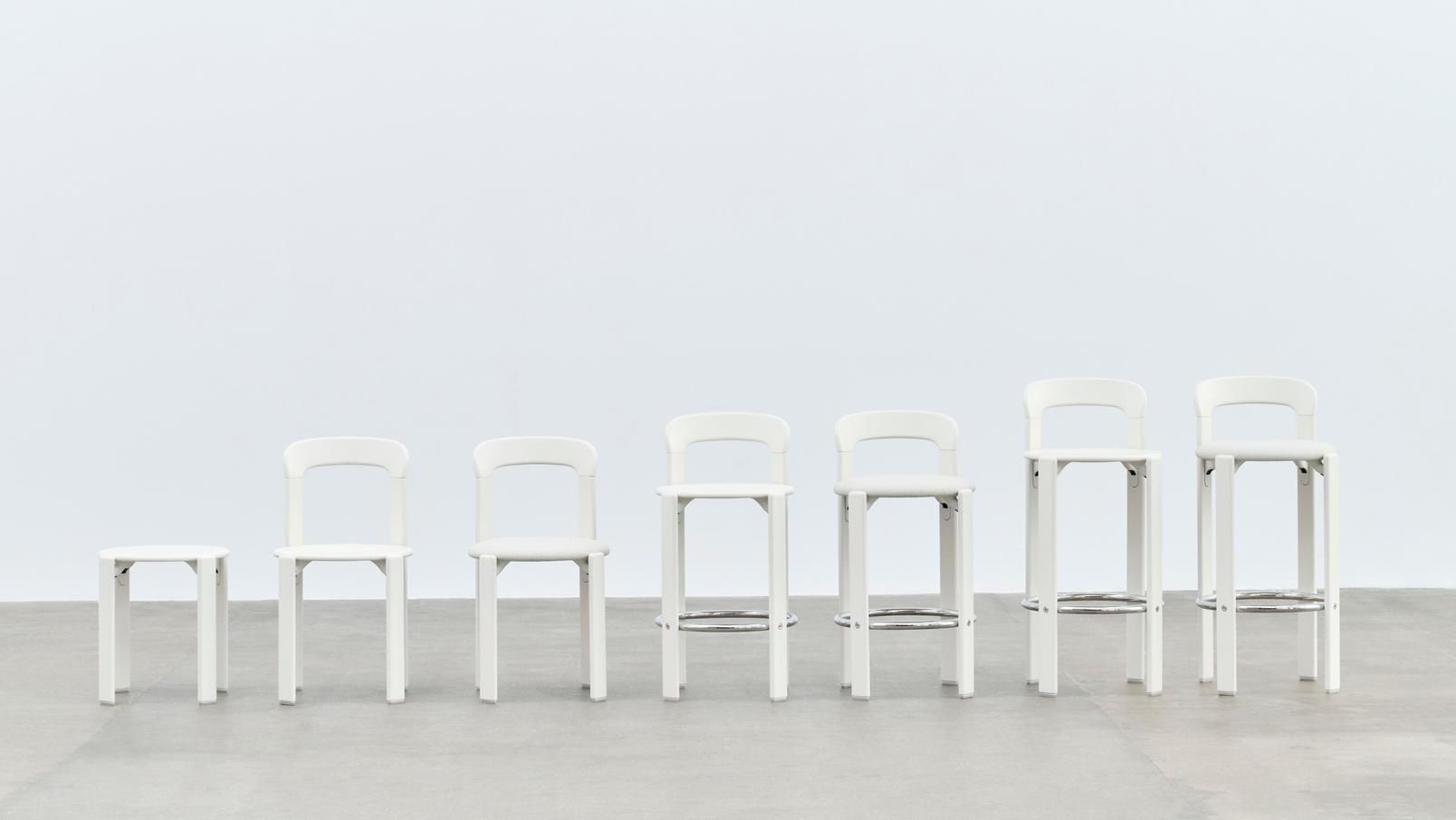 Высокий стул из бука с мягким сиденьем Hay Rey ARCH-00078935 - Вид №13