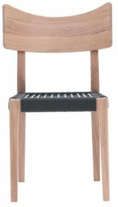 Gervasoni Стул из орехового дерева с сиденьем из плетеного пвх Sweet