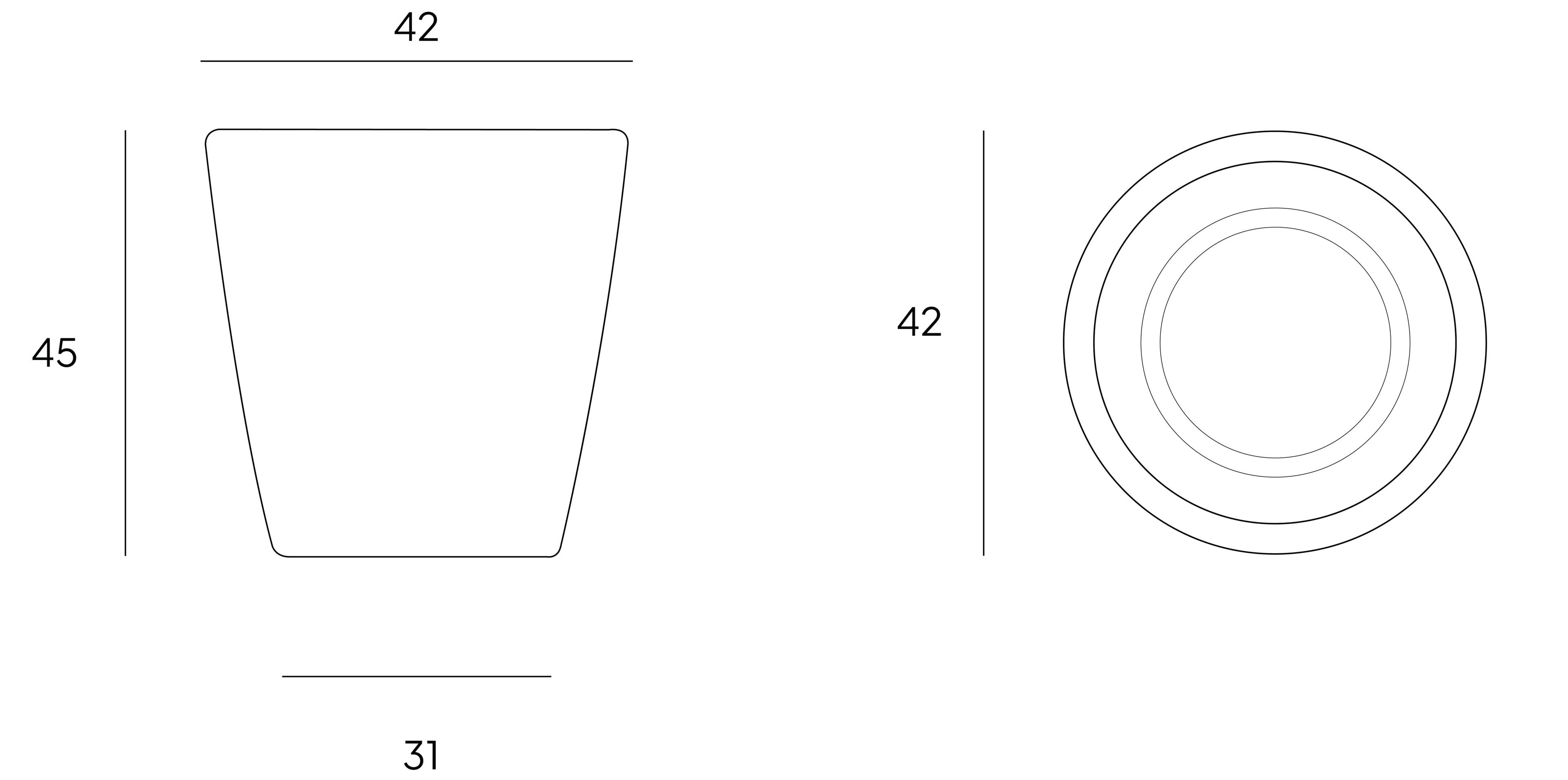 Круглый садовый горшок из пеперино VELTHA® Atrium ARCH-00072171 - Вид №7