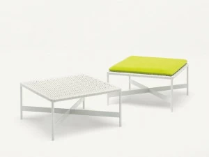 Paola Lenti Низкий садовый табурет из ткани Heron B45a