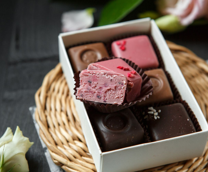 9537 Набор шоколадных конфет "Les Fleurs " 6 шт. Вкусляндия  - Вид №1