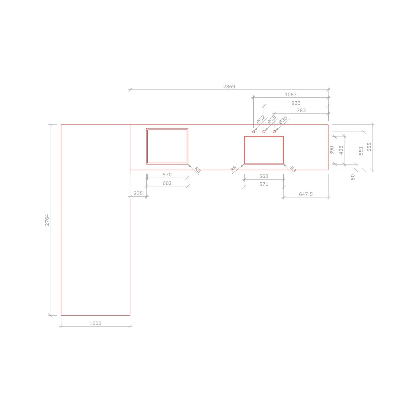 Композиция кухонной мебели / Paso EGGERSMANN sun-id-375138 - Вид №5