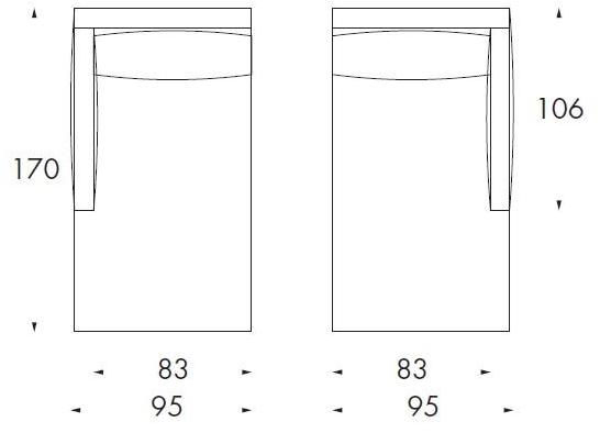 Twils Lounge Мягкая кушетка из ткани Revival sun-id-1449108 - Вид №2