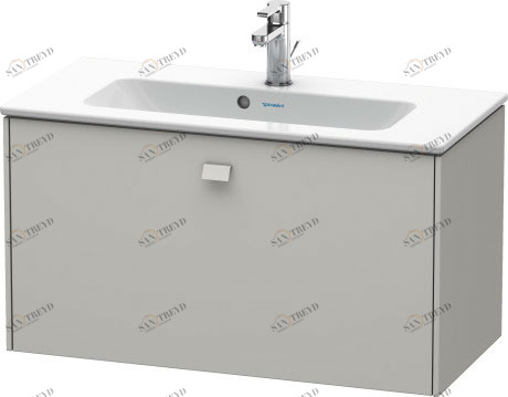 BR401100707 Тумбочка подвесная компакт Brioso #BR4011 820 x 389 мм Бетонно-серый матовый декор Duravit