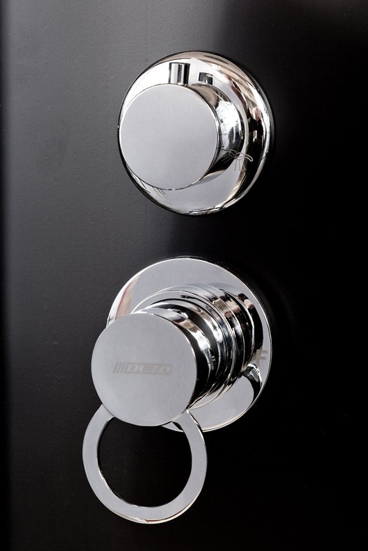 ЕМ1512 L N LED с гм. Душевая кабина DETO Серия EM BМ4510 N LED BLACK - Вид №8