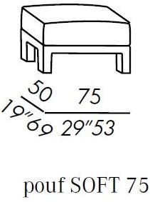 Meridiani Пуф из мягкой ткани Forrest sun-id-1509041 - Вид №2