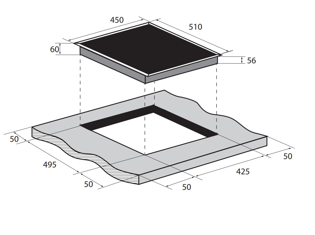 9102993 Индукционная варочная поверхность ZUGEL ZIH454B STDN-0073305 - Вид №7