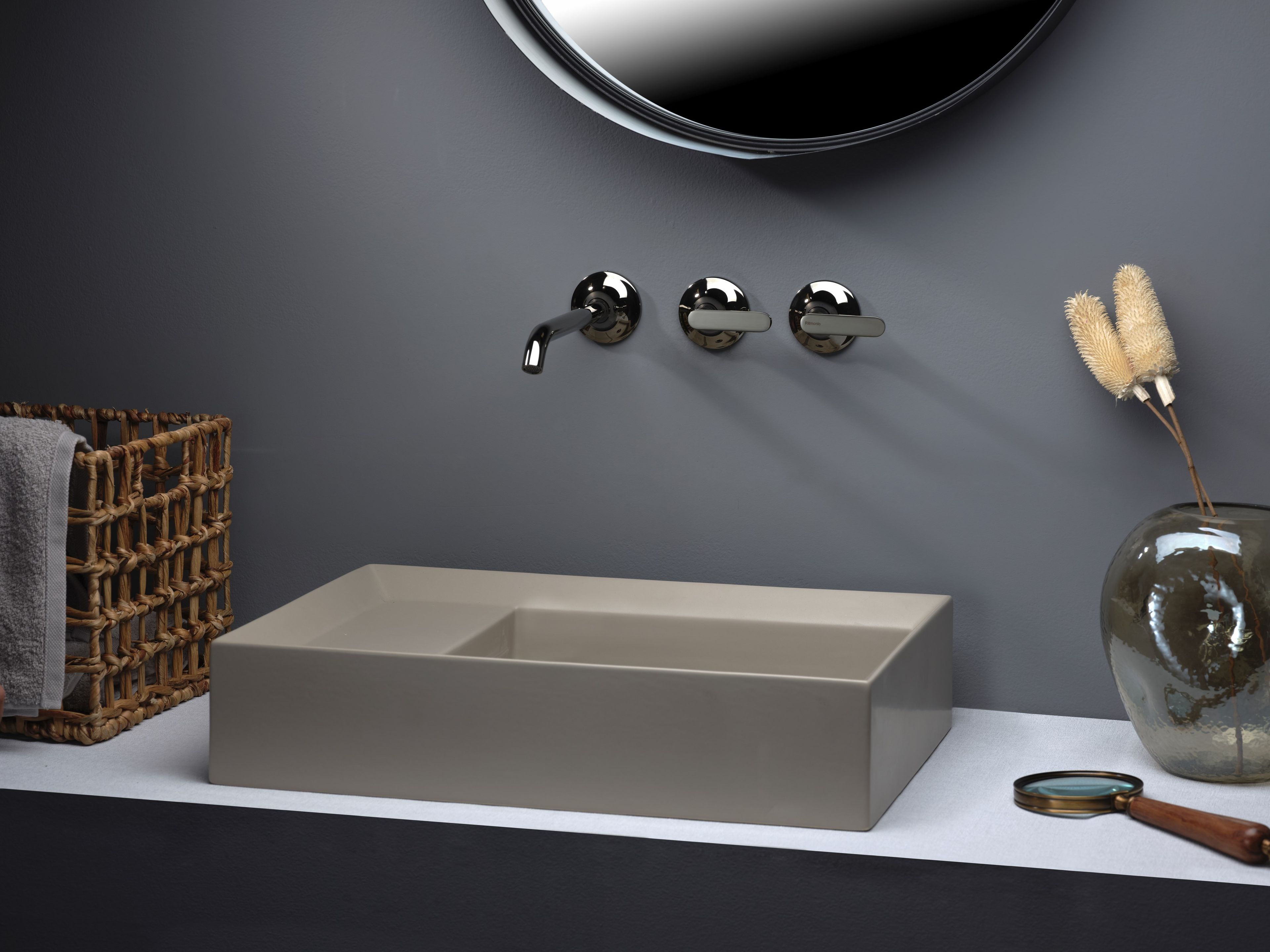 Настенный смеситель для раковины с 3 отверстиями Ritmonio Diametro35 Elegance ARCH-00036879 - Вид №2