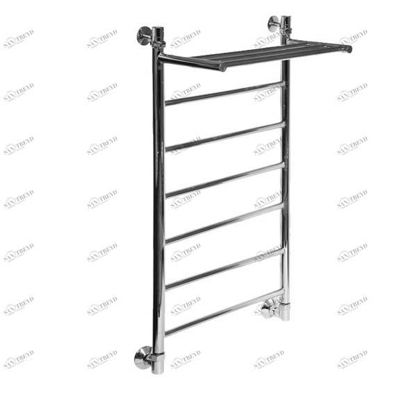 Полотенцесушитель водяной Aquanet Грация ЛП ВП 1000x500, с верхней полкой 00184163