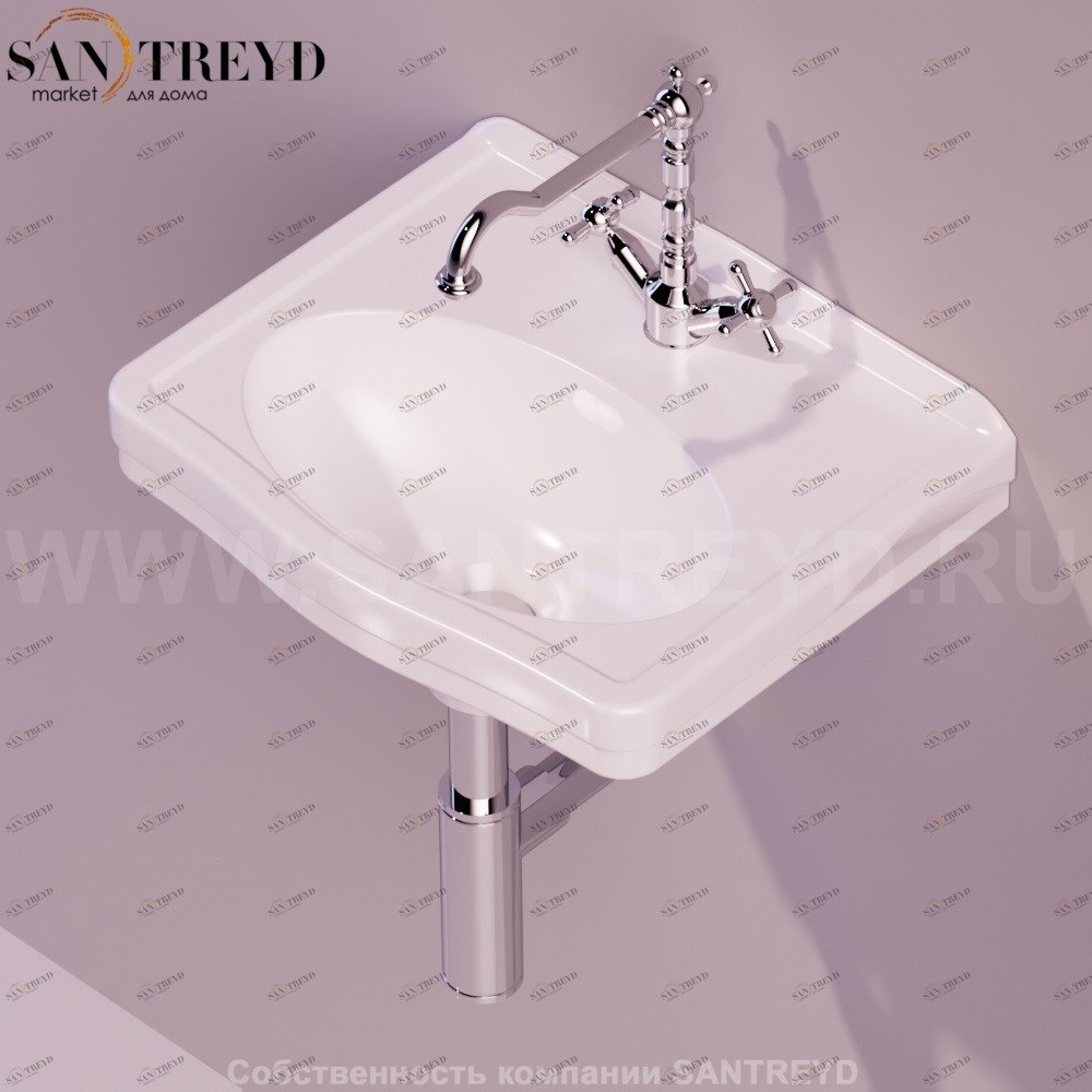 LO944BIANCO Подвесная раковина настенная прямоугольная Simas Londra белая