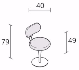 Alias Вращающееся кресло с тканевой обивкой Atlas sun-id-1490408 - Вид №2