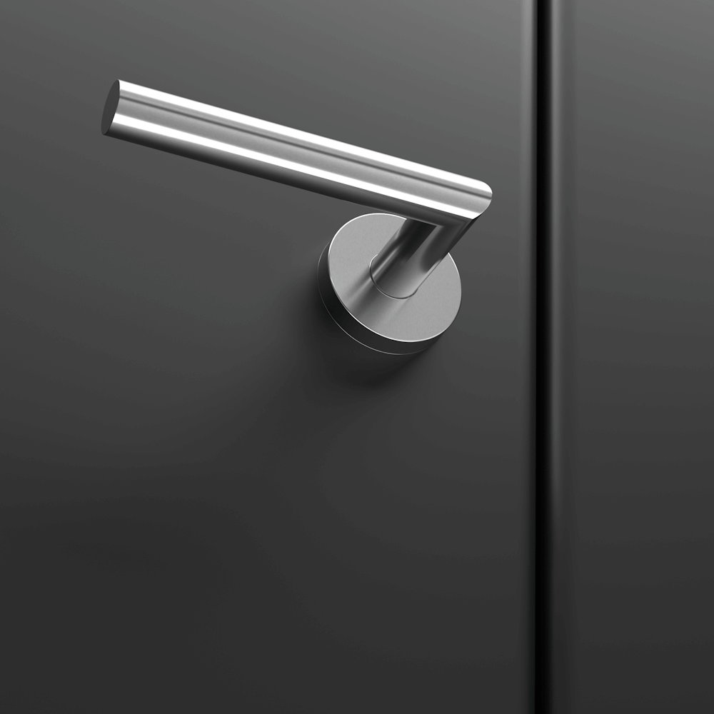 Q920-B Рычаг с косым креплением из нержавеющей стали Ø19 мм на розетке Duten  - Вид №1