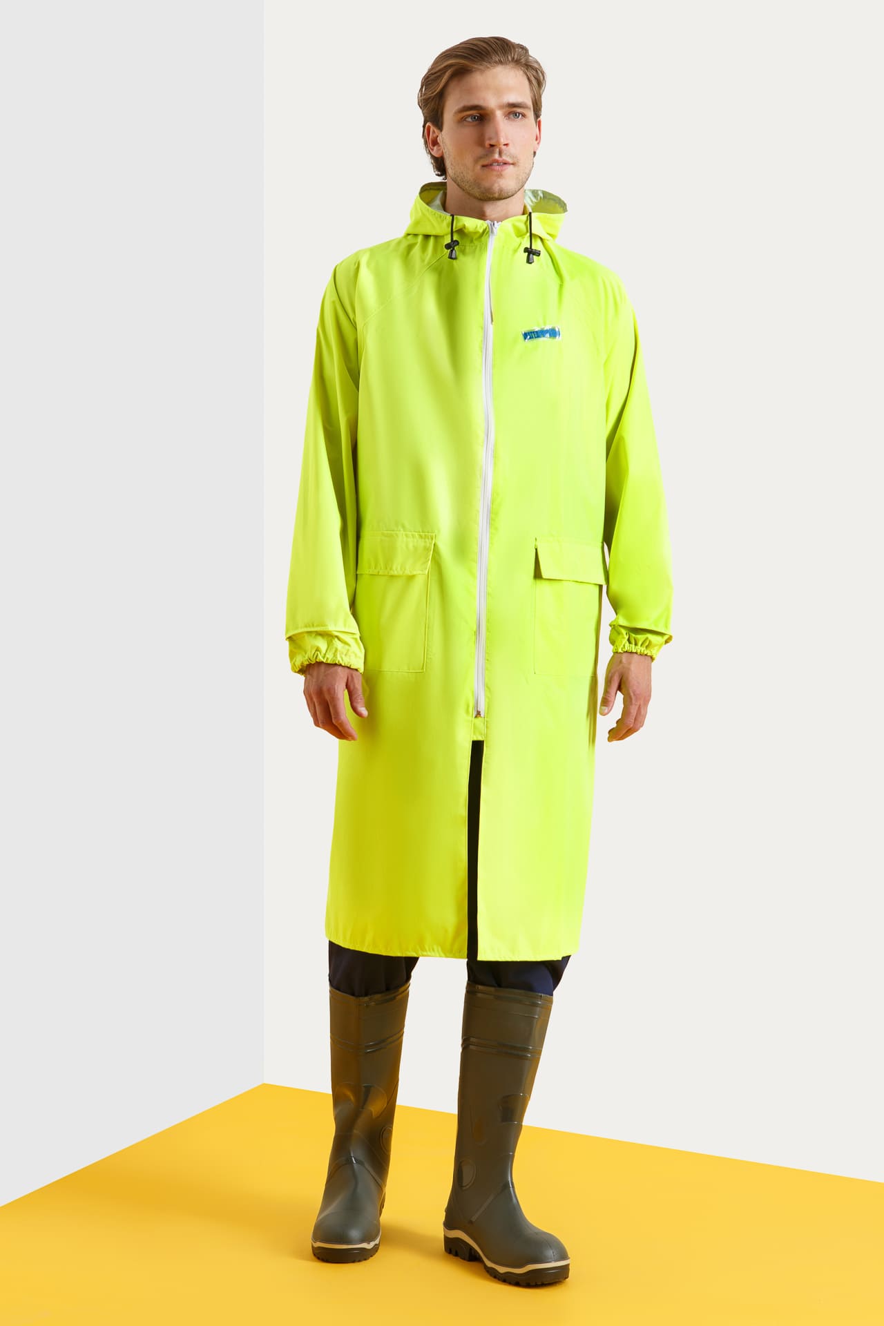 4958071 Плащ влагозащитный " WPL" лимонный POSEIDON  Непромокаемая спецодежда  размер 44-46  - Вид №1