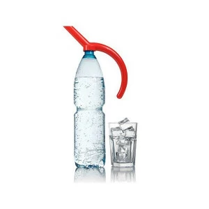 Дозатор для пластиковых бутылок 26 см красный Twist and Spout FRED&FRIENDS ДИЗАЙНЕРСКИЕ 00-3871433 Красный