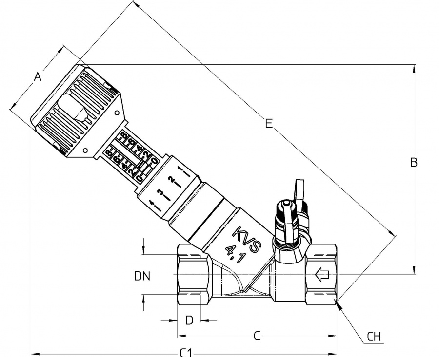 CIMBERIO CIM 747OT 12 Клапан балансировочный ручной CIM 747OT  - Вид №1