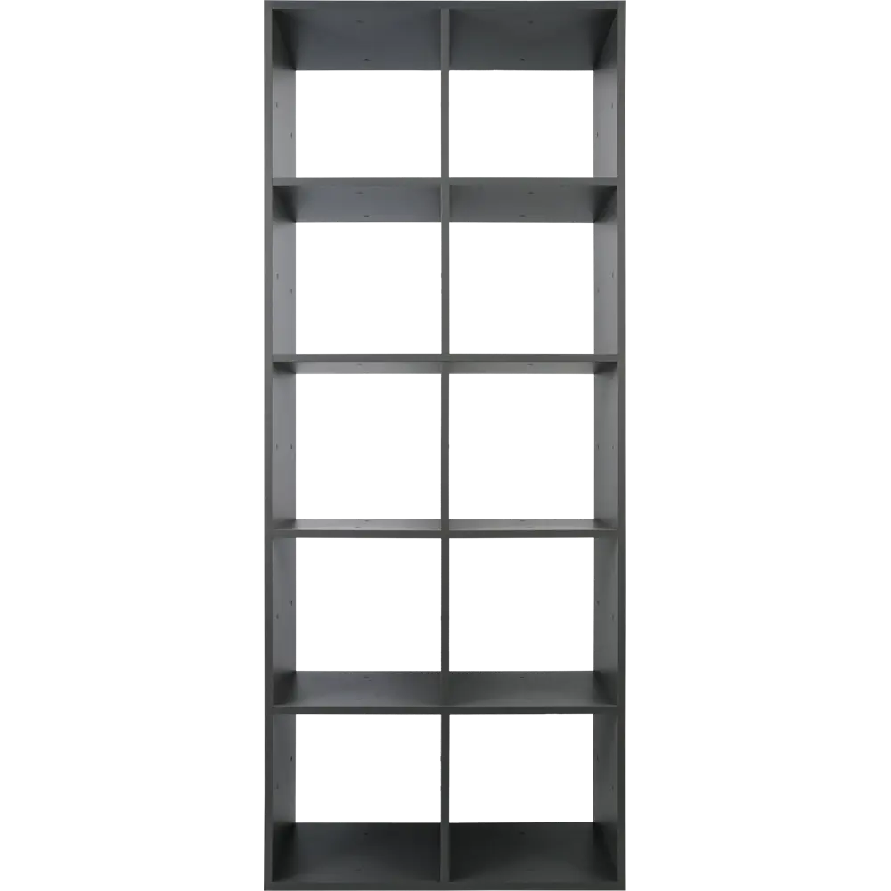 Стеллаж Spaceo KUB 10 секций 70x173x31.5 см ЛДСП цвет графит 82731894 STLM-2090815  - Вид №5