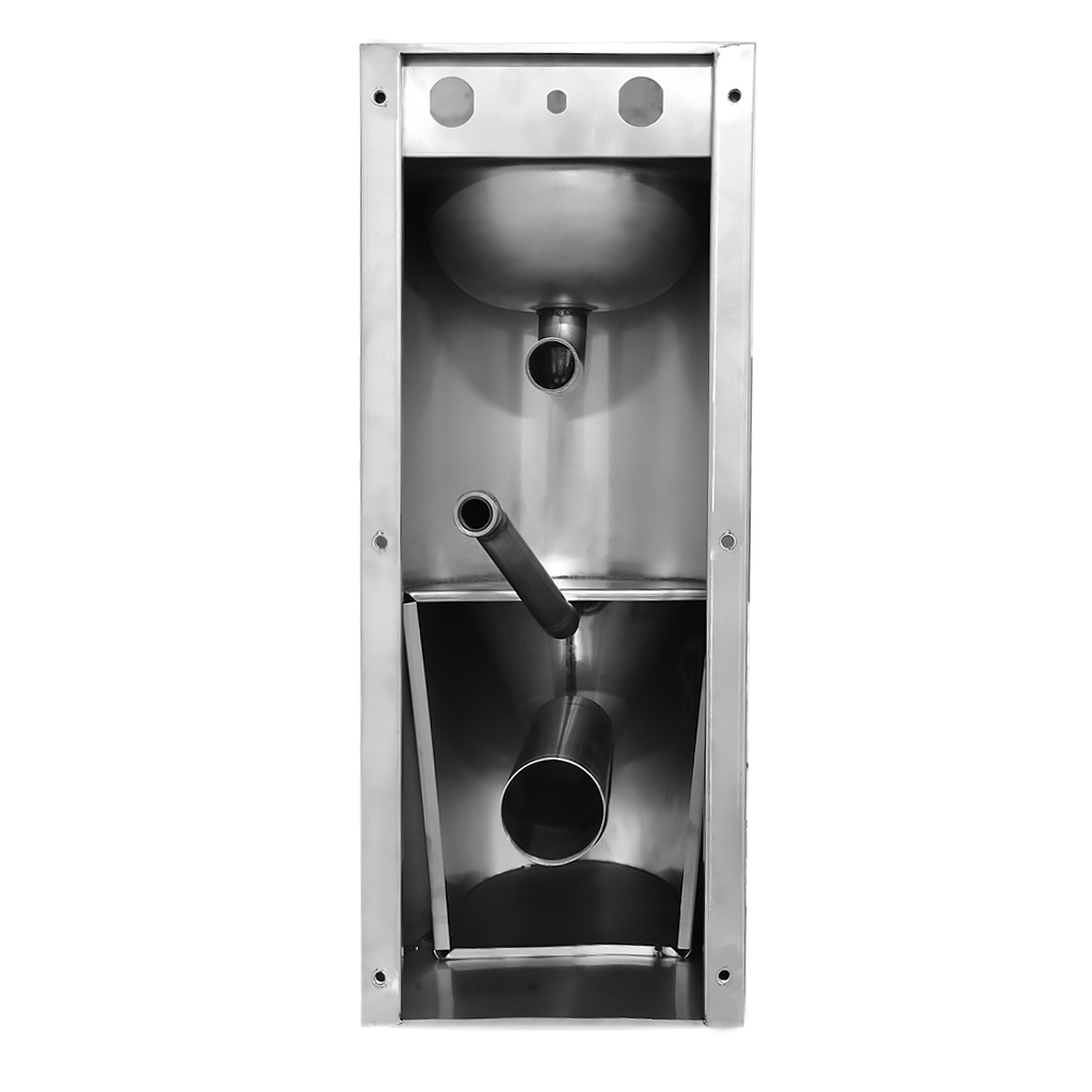 MF-233 Унитаз литой напольный с встроенной раковиной Public Steel  - Вид №3