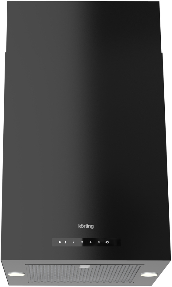 KHA 45970 N Cube Вытяжки / островная, ширина 45 см, электронное сенсорное управление touch control, 5 режимов, 950 м3/ч., пульт ду, таймер, алюминиевый жировой фильтр, 2 led лампы освещения, гольный фильтр в комплекте,цвет - черный Korting Santreyd 