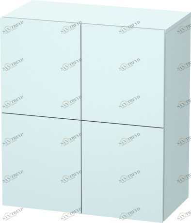 LC117700909 L-Cube Шкаф Светло-голубой матовый декор Duravit