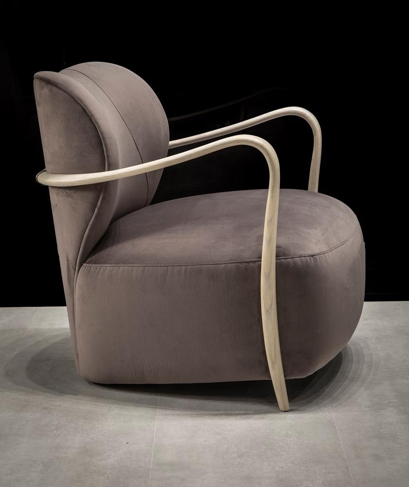 SELVA Мягкое кожаное кресло с подлокотниками  1172  - Вид №3