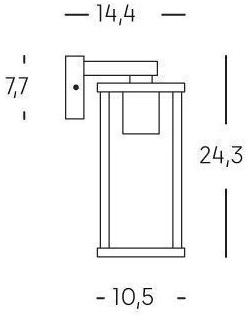 SOVIL Бра для наружного освещения из литого алюминия Aurea 177/-- - Вид №5