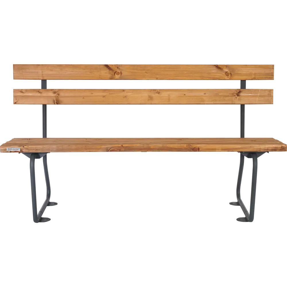 Скамья садовая со спинкой City Life150x55x83 см сталь/дерево коричневая 82245712 STLM-2212200 Santreyd  - Вид №1