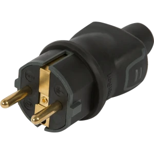 Вилка с заземлением Legrand Элиум 230 В цвет чёрный 13296728 STLM-2056114