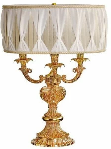 Possoni Illuminazione Настольная лампа из французского золота с абажуром Caesar 798/l3