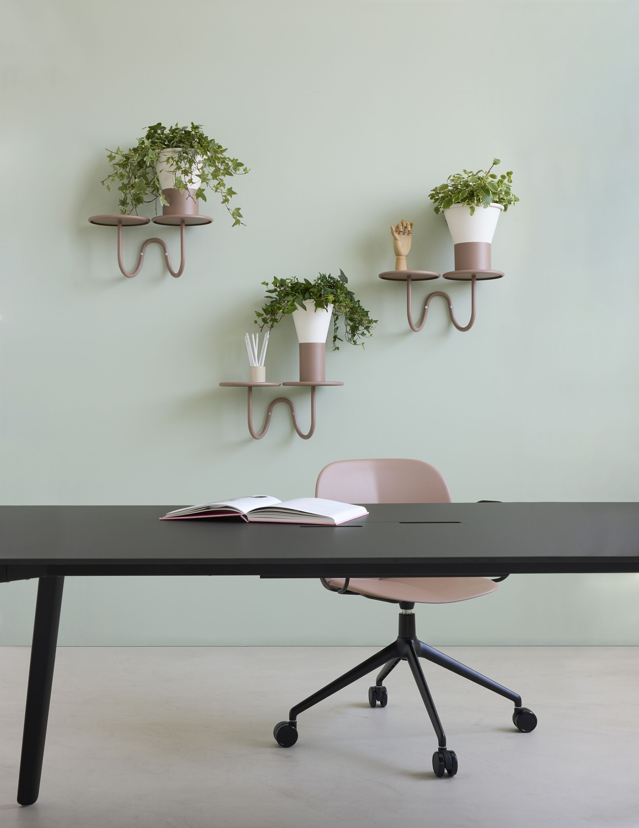 Стул инженерного пластика с колесами с подлокотниками S-CAB Mentha ARCH-00123988 - Вид №3