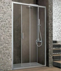 Gruppo Geromin Хрустальная душевая ниша с раздвижной дверцей Flow