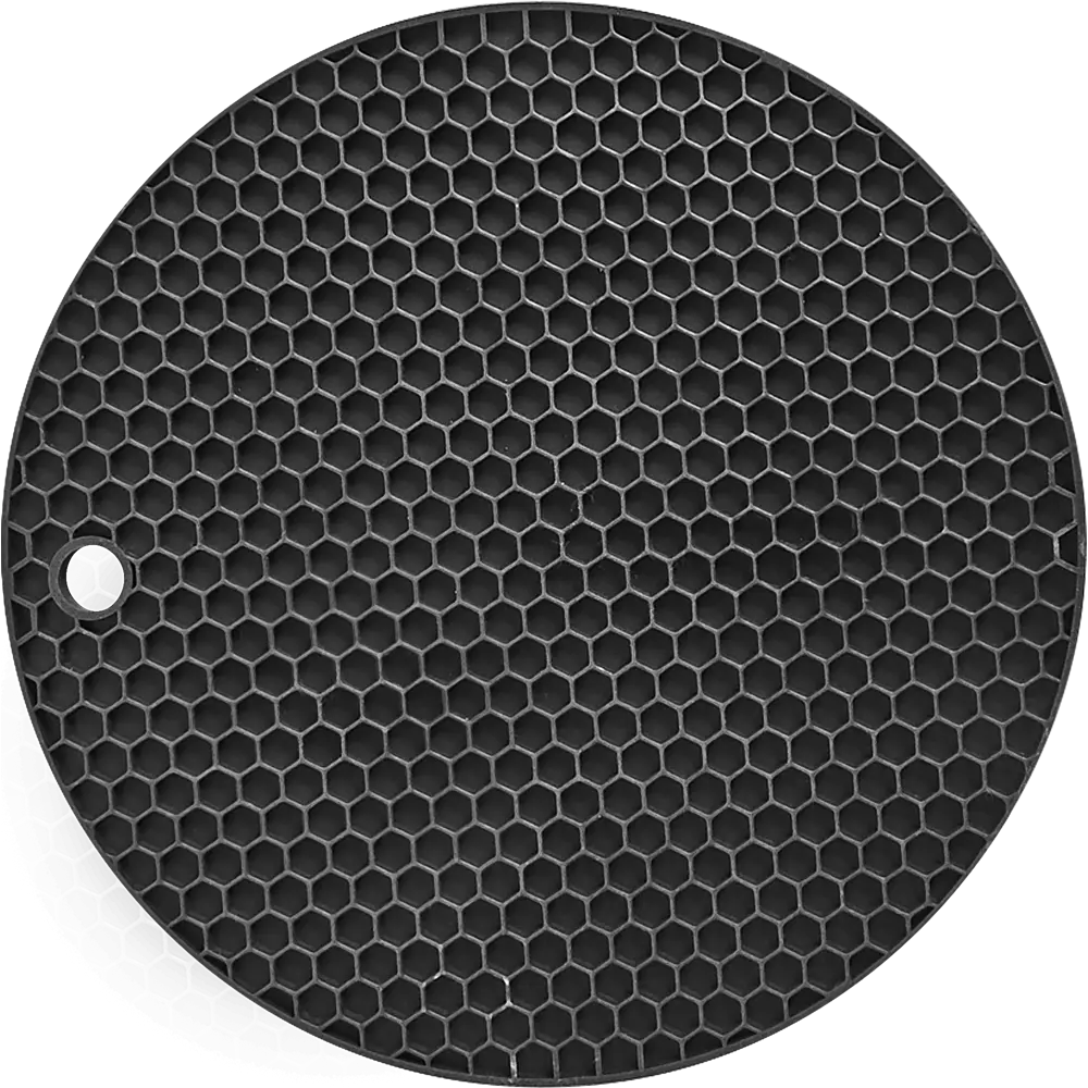 Подставка под горячее 18x18x0.7 см силикон цвет чёрный 82575559 STLM-2070478 Santreyd 