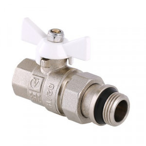 VT.227.NRW.05 Кран шаровой VALTEC BASE с полусгоном  и дополнительным уплотнением Valtec 3/4"