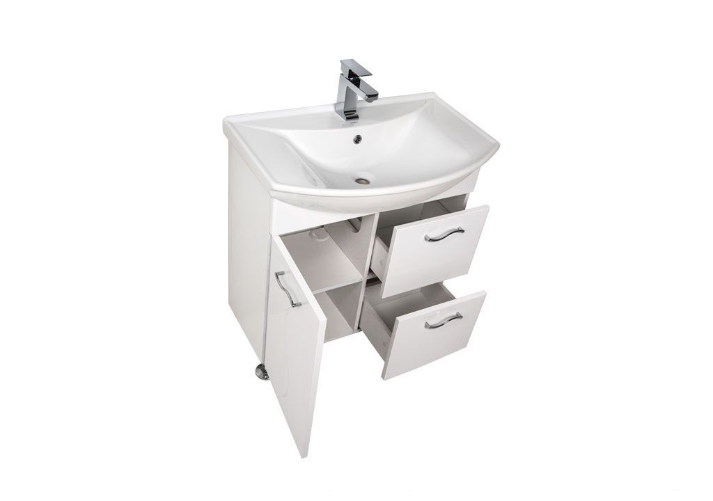 Мебель для ванной Aquanet Моника 75 белый 00187566 - Вид №3