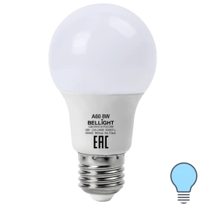 Лампа светодиодная E27 220-240 В 8 Вт груша матовая 660 лм, холодный белый свет