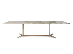 Прямоугольный мраморный стол