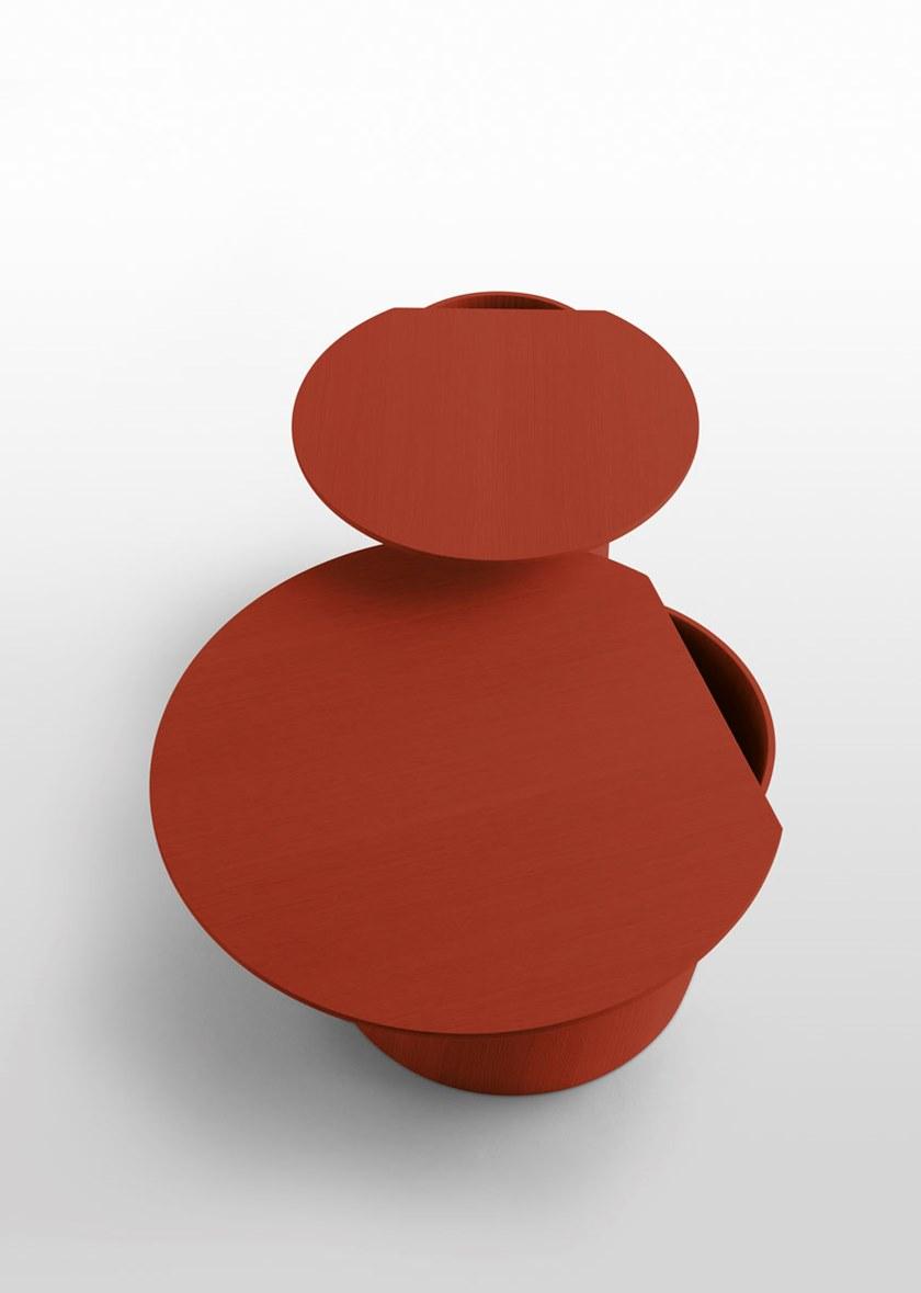 Crassevig Круглый журнальный столик из фанеры Bias sun-id-1383756 - Вид №4