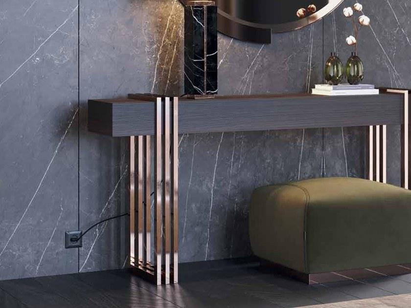 Laskasas Прямоугольная деревянная консоль с ящиками sun-id-1508332 - Вид №4