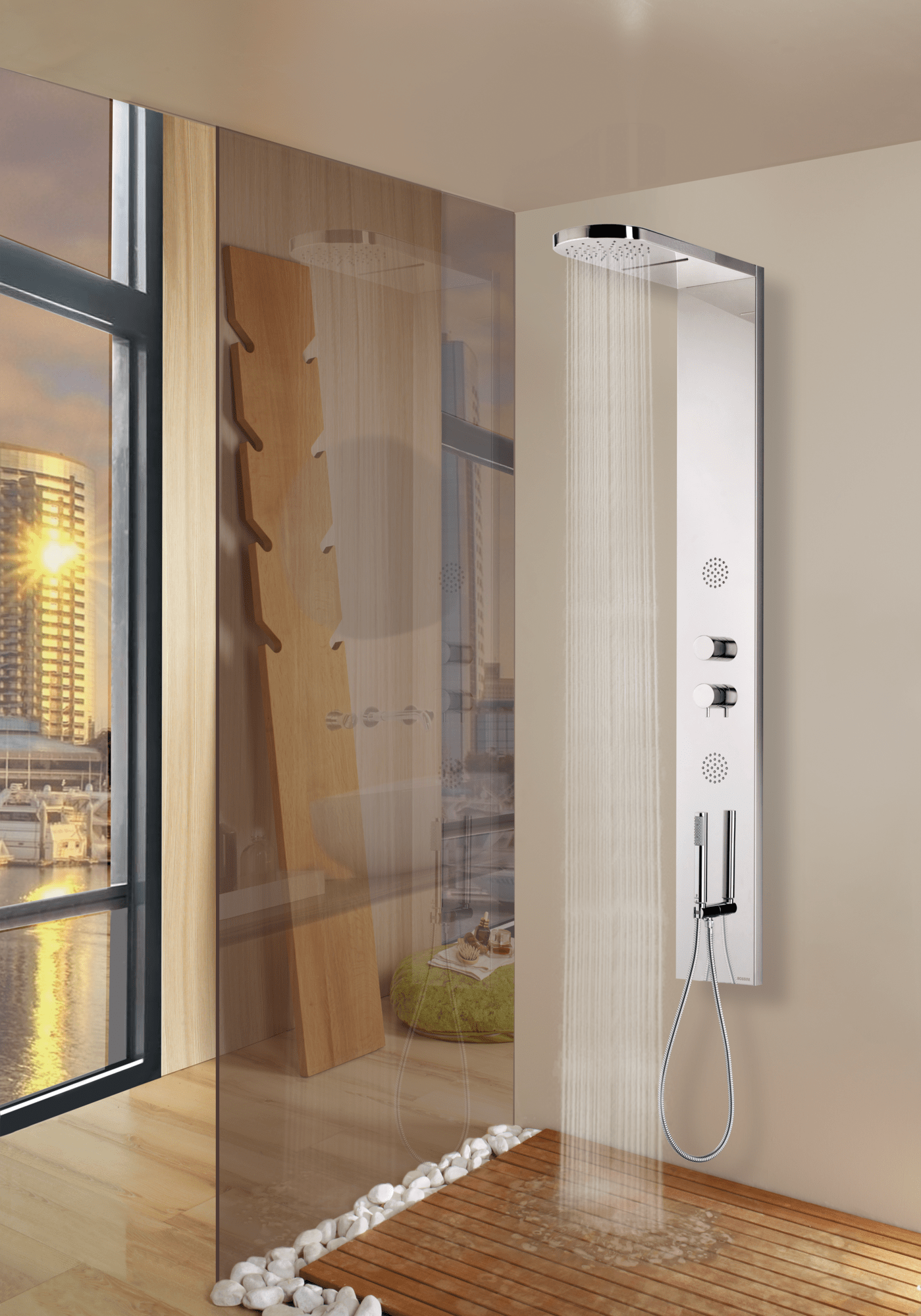 L00894 Душевая колонна Sidney - Panel 3 - Monocomando BOSSINI  - Вид №2