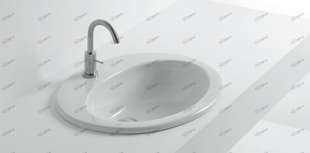 8040201 Накладная раковина под столешницу  овальная Santreyd 